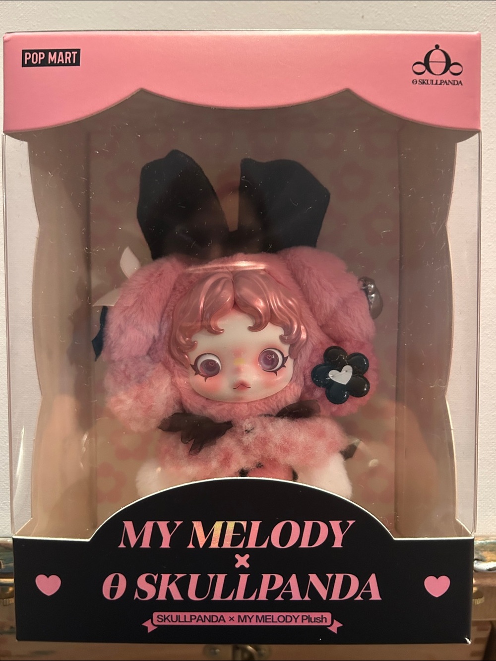 POP MART My Melody x Skullpanda Pink Plush Collectible
